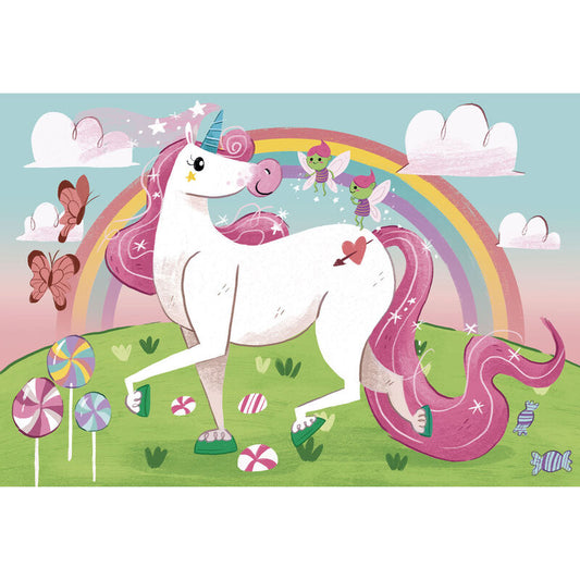 Imagen de Puzzle Unicornios 104Pzs parte de nuestra colección en Espadas y más, sitio oficial.
