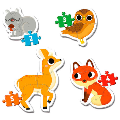Imagen 1 - Puzzle My First Puzzle Animales Del Bosque 2-3-4-5Pzs