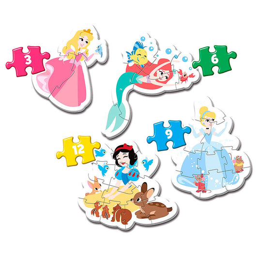 Imagen 1 de Puzzle My First Puzzle Princesas Disney 3-6-9-12Pzs