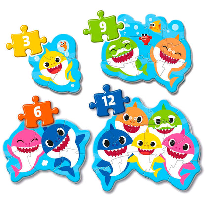 Imagen 1 de Puzzle My First Puzzle Baby Shark 3-6-9-12Pzs