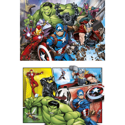 Imagen de Puzzle Vengadores Avengers Marvel 2X60pzs parte de nuestra colección en Espadas y más, sitio oficial.