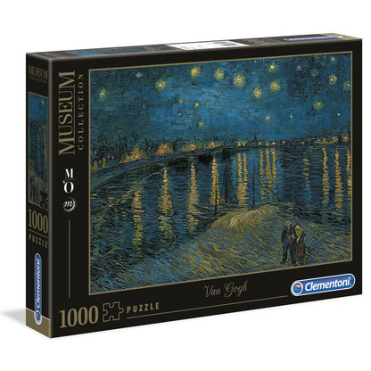 Imagen 2 de Puzzle La Noche Estrellada Rodano Van Gogh Musseum Collection 1000Pzs