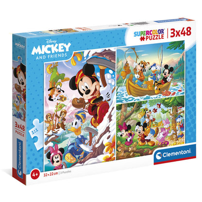 Imagen 2 de Puzzle Mickey And Friends Disney 3X48pzs