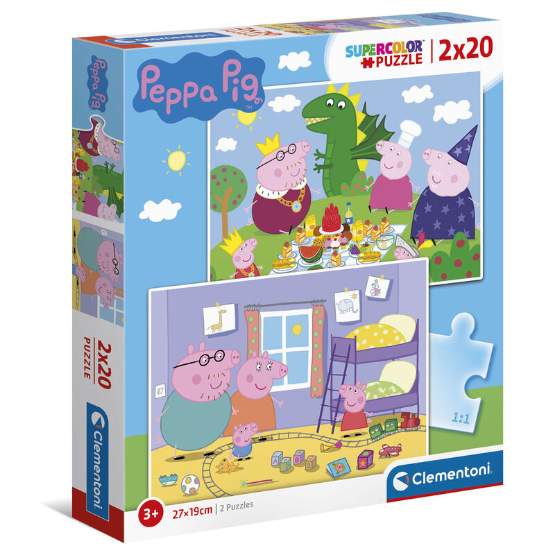 Imagen 2 de Puzzle Peppa Pig 2X20pzs