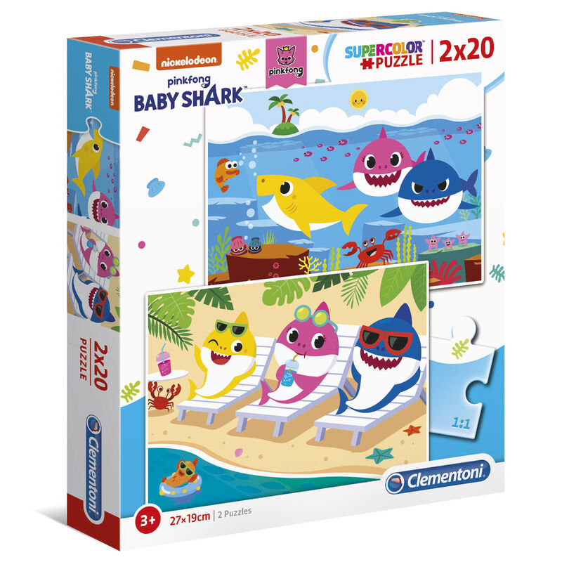 Imagen 2 de Puzzle Baby Shark 2X20pzs