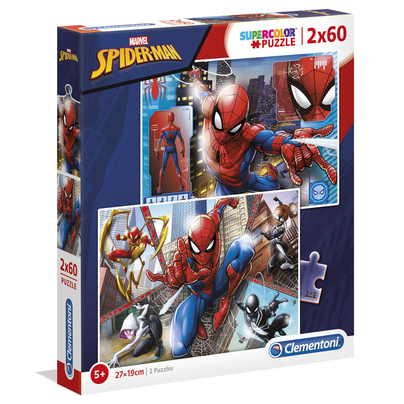 Imagen 2 de Puzzle Spiderman Marvel 2X60pzs