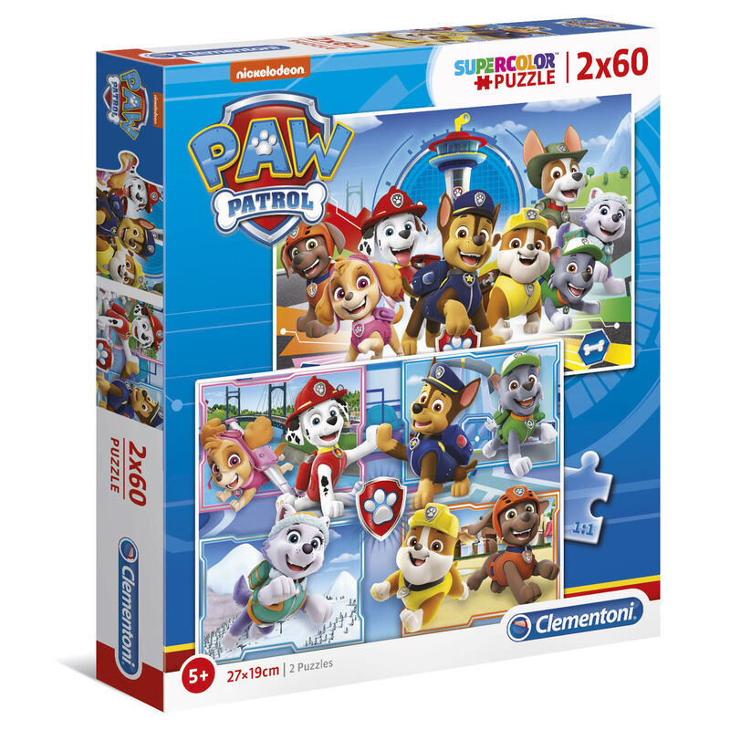 Imagen 2 de Puzzle Patrulla Canina Paw Patrol 2X60pzs