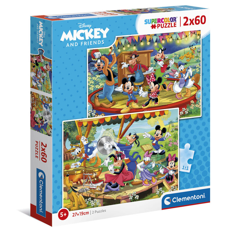 Imagen 2 - Puzzle Mickey And Friends Disney 2X60pzs