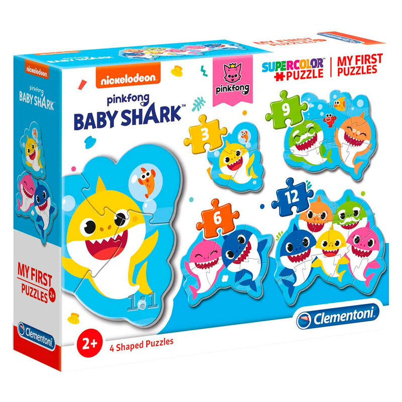 Imagen 2 de Puzzle My First Puzzle Baby Shark 3-6-9-12Pzs