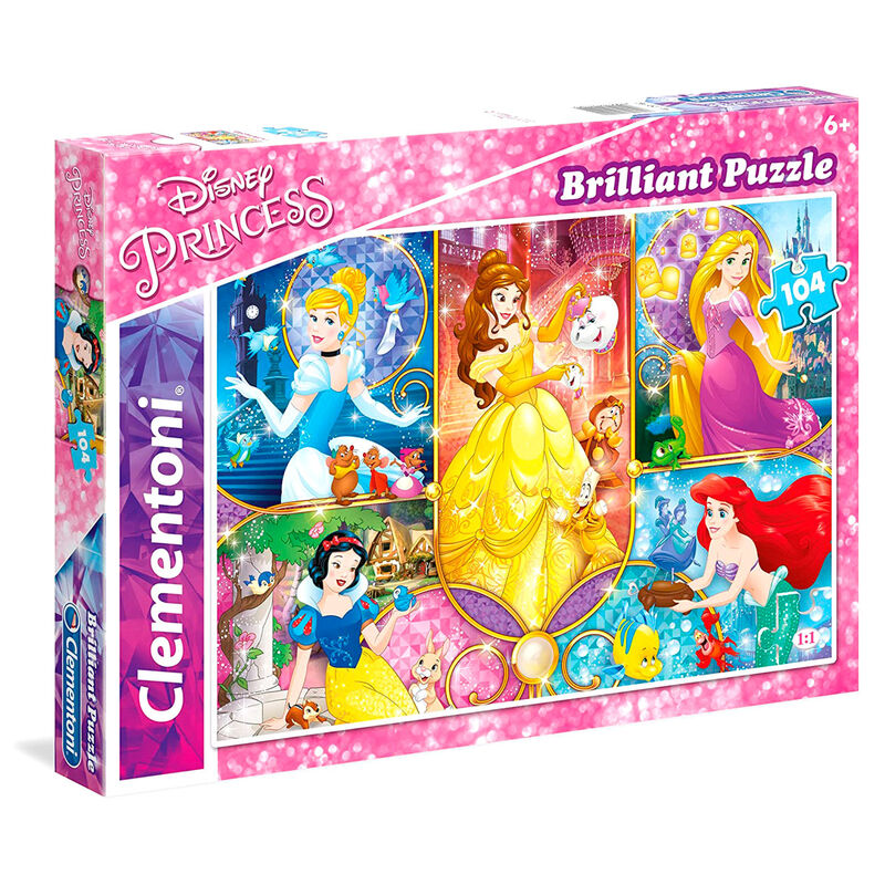 Imagen 2 de Puzzle Brilliant Princesas Disney 104Pzs