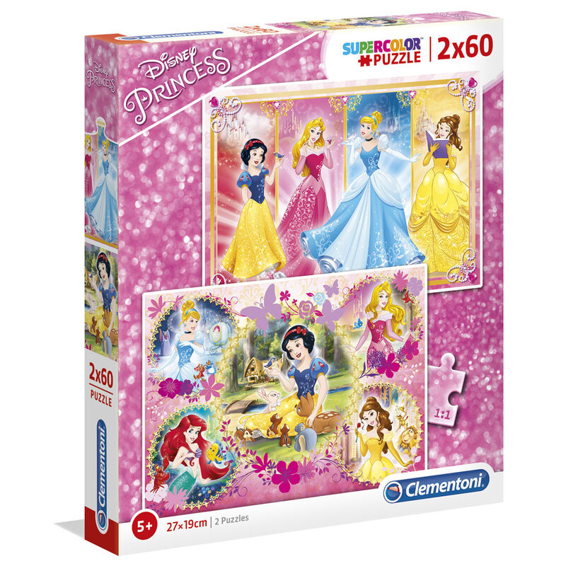 Imagen 1 de Puzzle Princesas Disney 2X60pzs