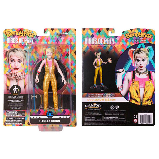 Imagen 1 de Figura Maleable Bendyfigs Harley Quinn Dc Comics 19Cm