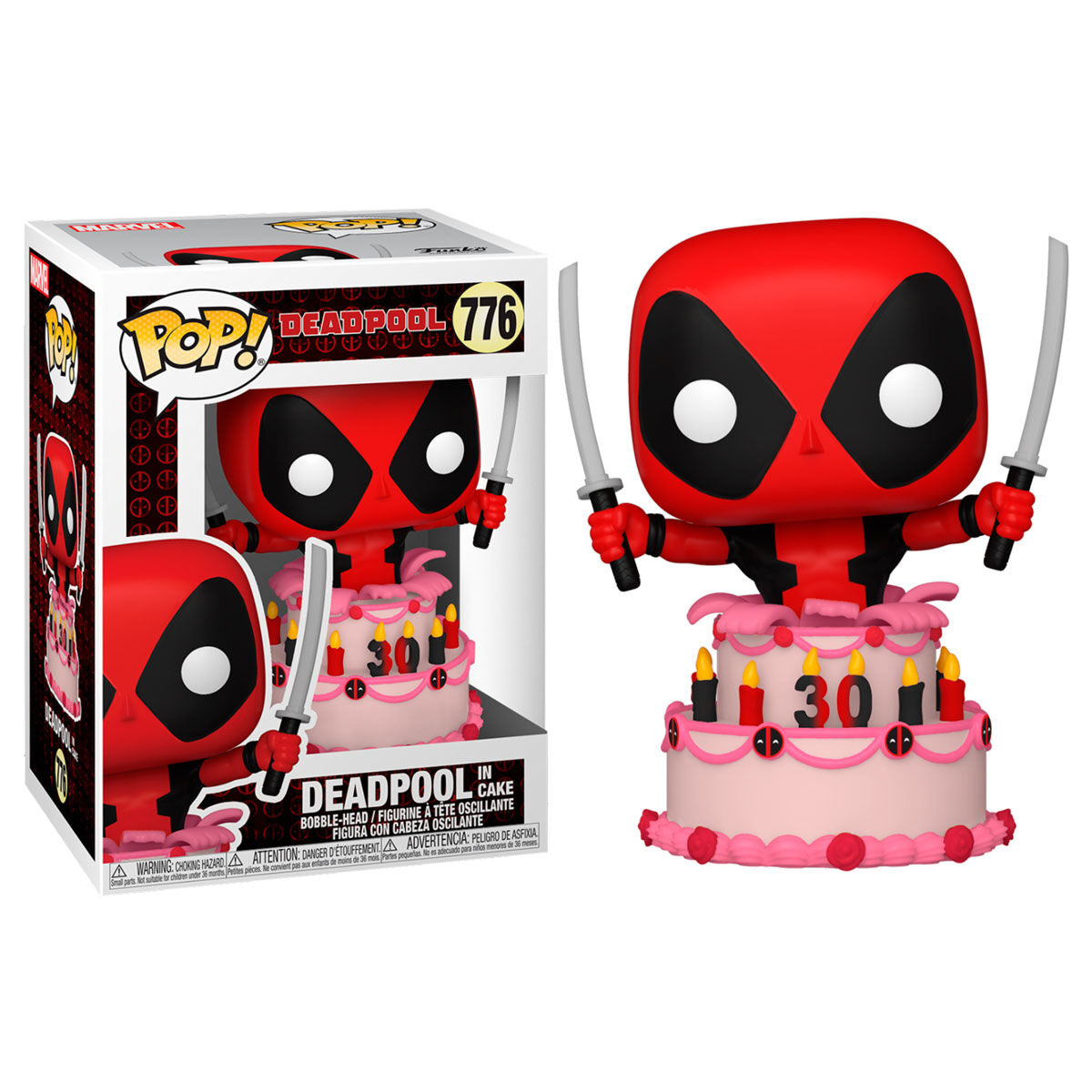 Imagen 1 de Figura Pop Marvel Deadpool 30Th Deadpool In Cake