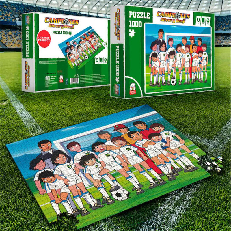 Imagen 1 - Puzzle Foto Equipo Campeones Oliver Y Benji 1000Pzs