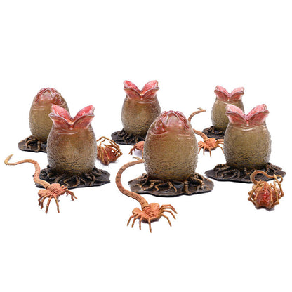 Imagen 1 de Set 6 Figuras Ovomorfos Y Facehuggers Alien