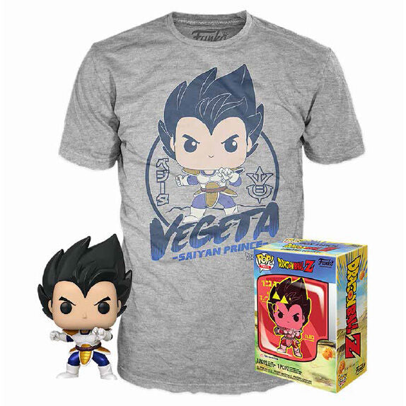 Imagen 1 - Set Figura Pop & Tee Dragon Ball Z Vegeta