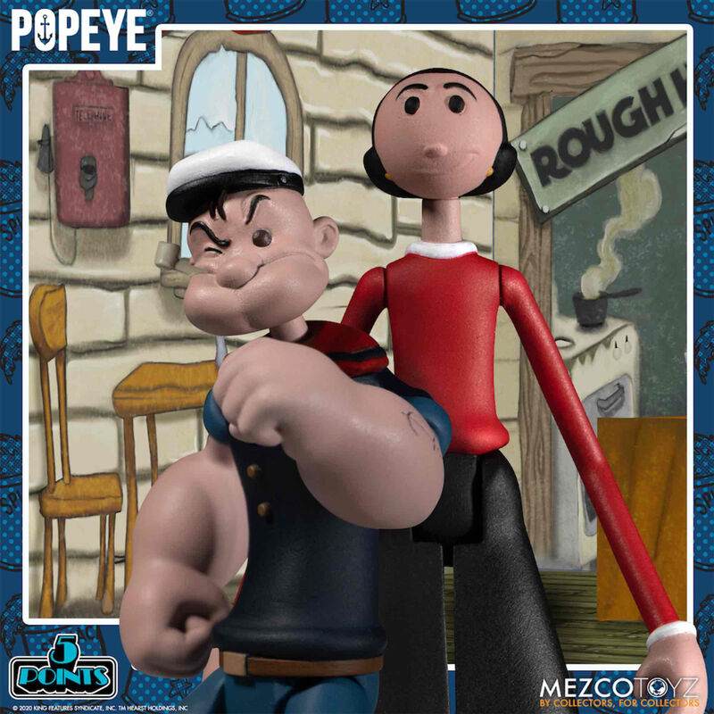 Imagen 3 de Set 4 Figuras Popeye 10Cm