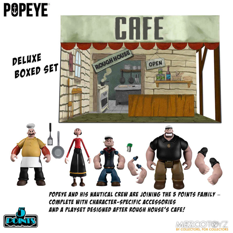 Imagen 5 de Set 4 Figuras Popeye 10Cm
