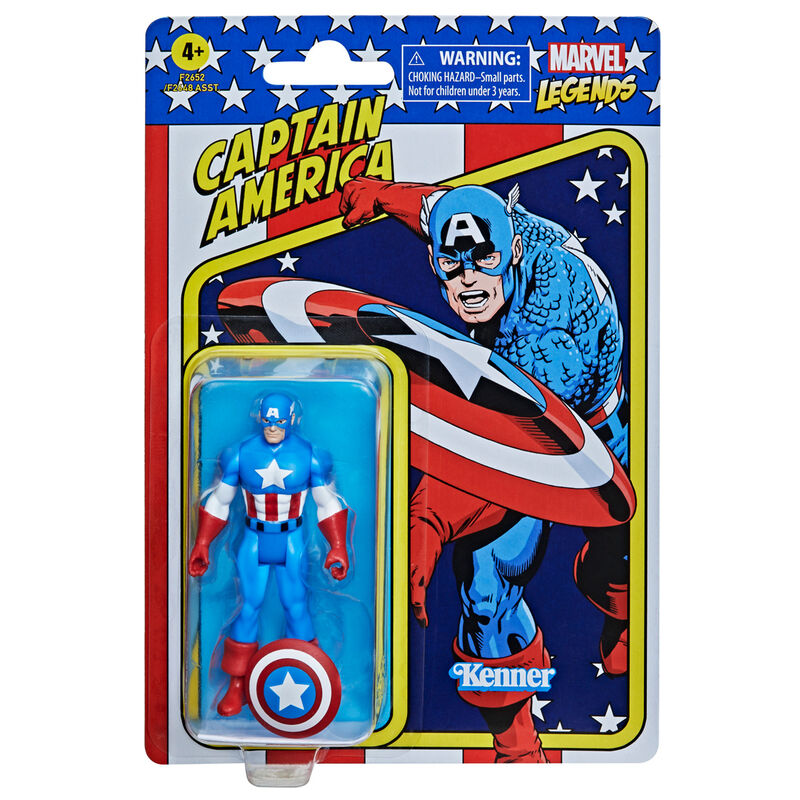 Imagen 4 de Figura Retro Capitan America Marvel 9,5Cm