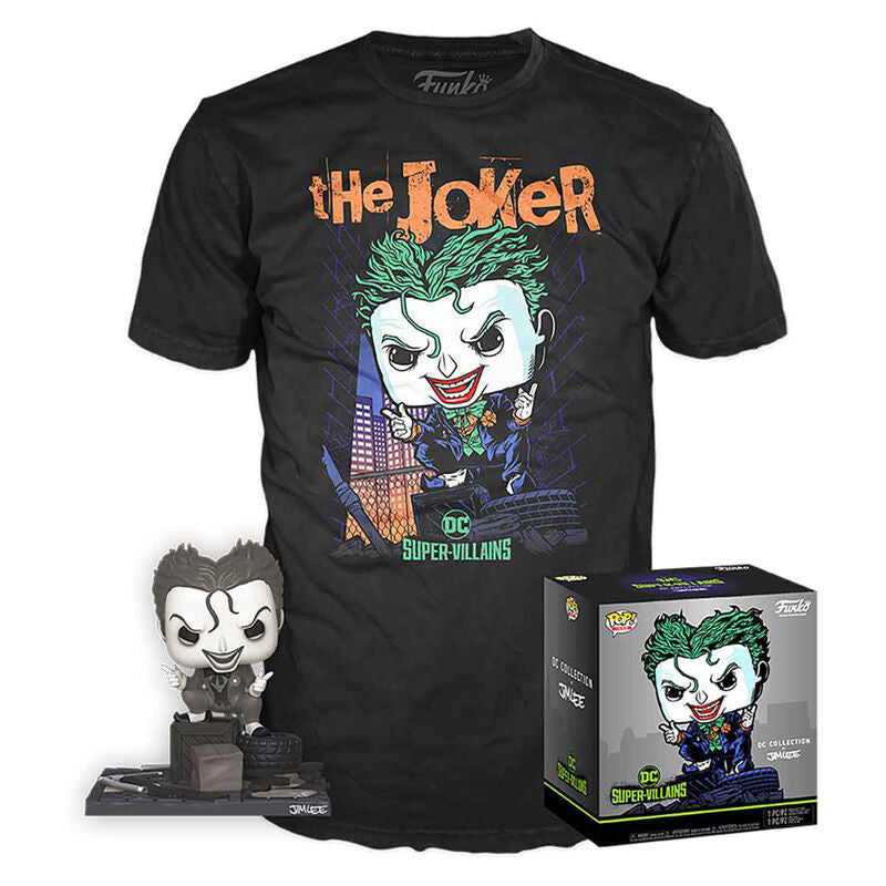 Imagen 1 - Set Figura Pop & Tee Dc Comics Jim Lee Joker