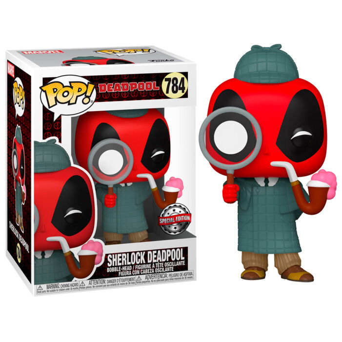 Imagen 1 - Figura Pop Marvel Deadpool 30Th Sherlock Deadpool Exclusive