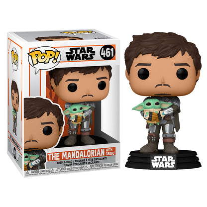 Imagen 1 de Figura Pop Star Wars Mandalorian Mando Holding Child