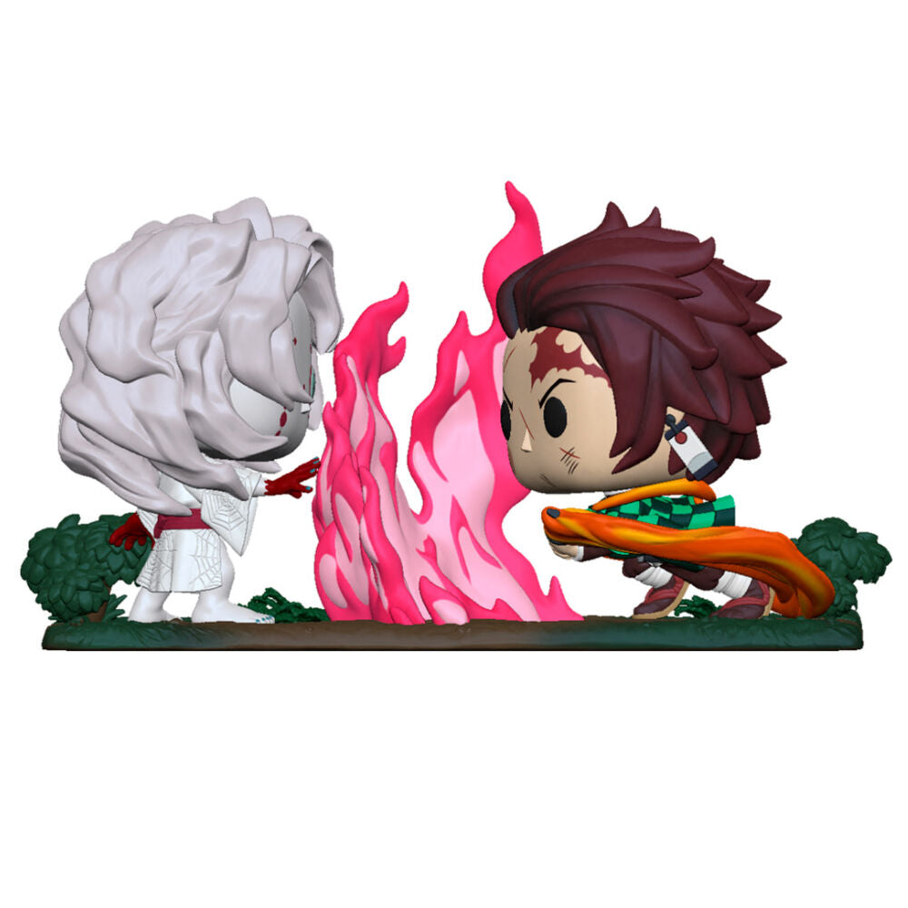 Imagen de Figura Pop Moment Demon Slayer Kimetsu No Yaiba Tanjiro Vs Rui parte de nuestra colección en Espadas y más, sitio oficial.