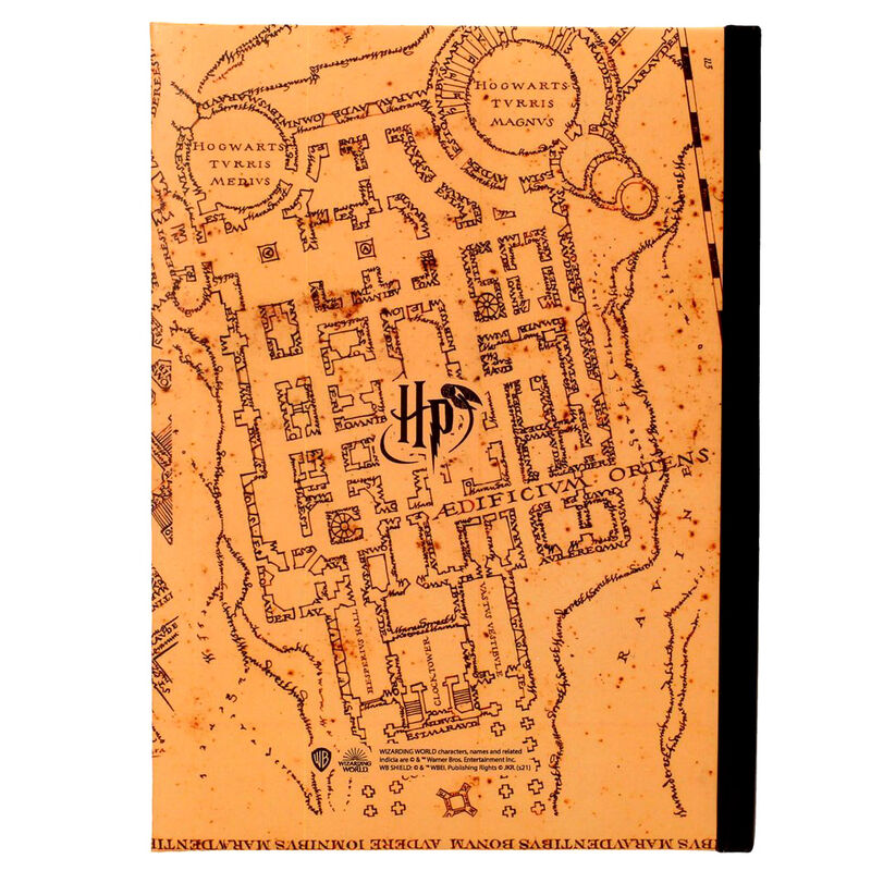 Imagen 2 de Cuaderno A5 Mapa Del Merodeador Harry Potter