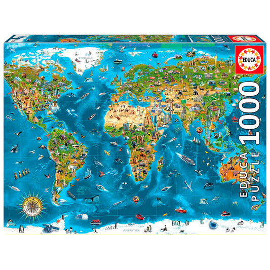 Imagen 1 de Puzzle Maravillas Del Mundo 1000Pzs