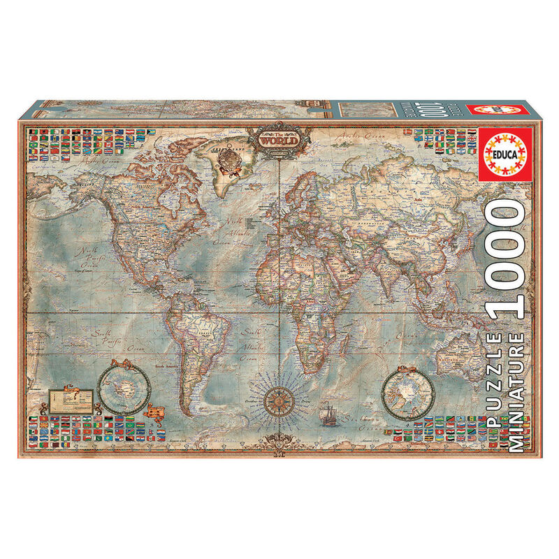 Imagen 1 de Puzzle El Mundo, Mapa Politico 1000Pzs