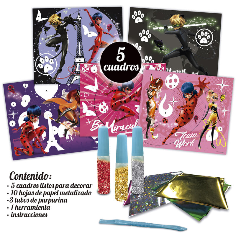 Imagen de Decora Con Purpurina Y Papel Metalizado Prodigiosa Ladybug parte de nuestra colección en Espadas y más, sitio oficial.