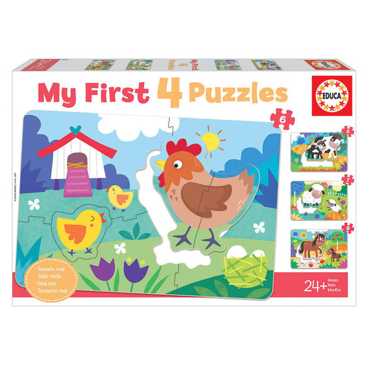 Imagen 1 de Puzzle Progresivo My First Puzzle Mamas Y Bebes 5-6-7-8Pzs
