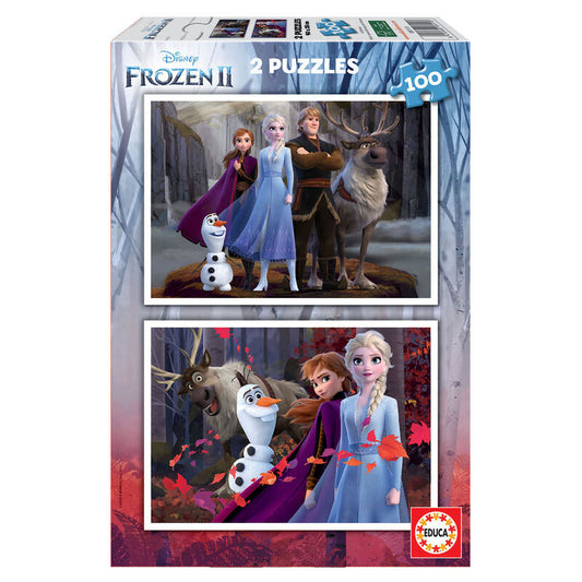 Imagen 1 de Puzzle Frozen 2 Disney 2X100pzs