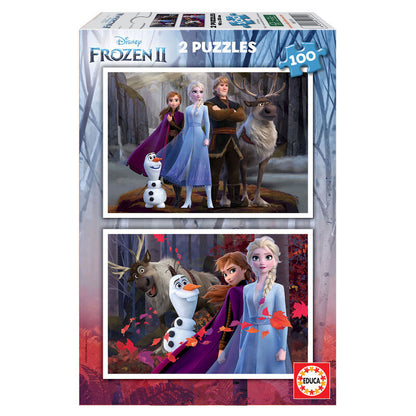 Imagen 1 de Puzzle Frozen 2 Disney 2X100pzs