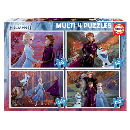 Imagen 1 de Puzzle Multi Frozen 2 Disney 50-80-100-150Pzs