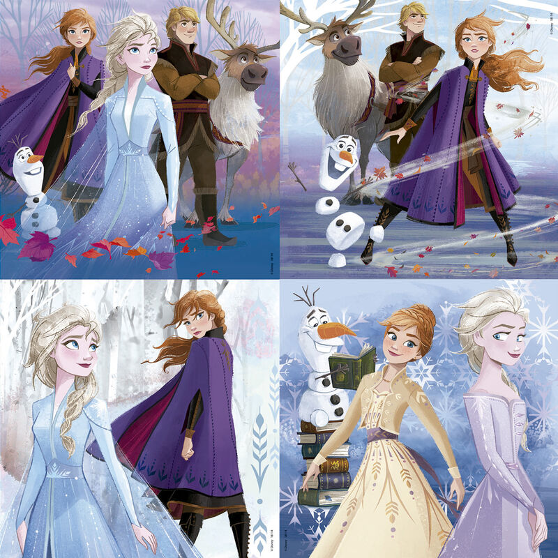 Imagen 2 de Puzzle Progresivo Frozen 2 Disney 12-16-20-25Pzs