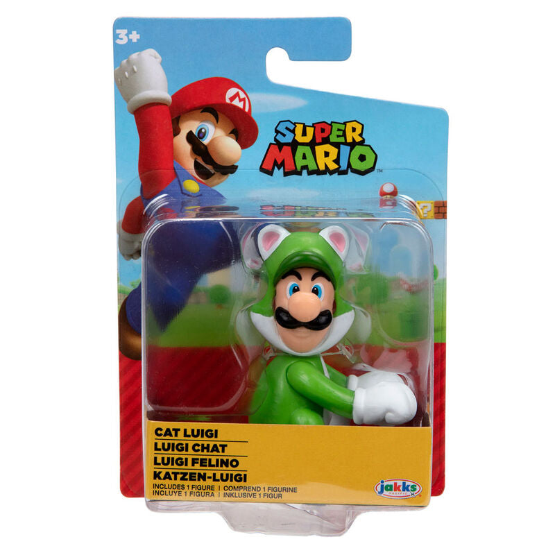 Imagen 1 de Figura Luigi Felino Super Mario Nintendo 6,5Cm