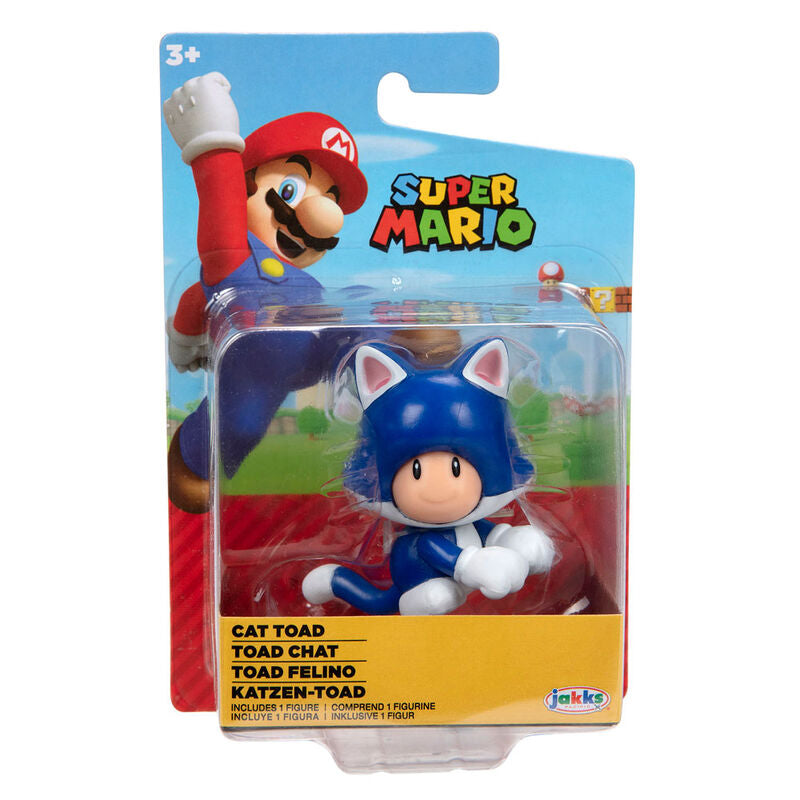 Imagen 1 - Figura Toad Felino Super Mario Nintendo 6,5Cm