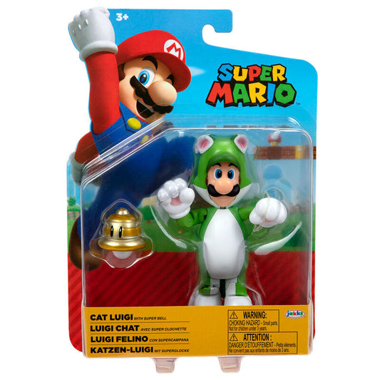 Imagen 1 de Figura Luigi Felino Super Mario Nintendo 10Cm