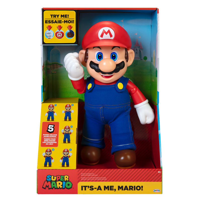 Imagen 1 de Figura Interactiva Ingles Its A Me Mario Super Mario Nintendo 36Cm