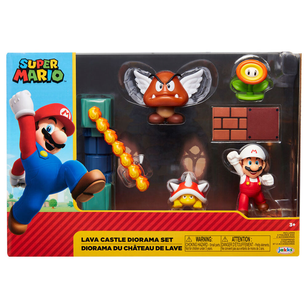 Imagen 1 de Blister Diorama Castillo De Lava Super Mario Nintendo