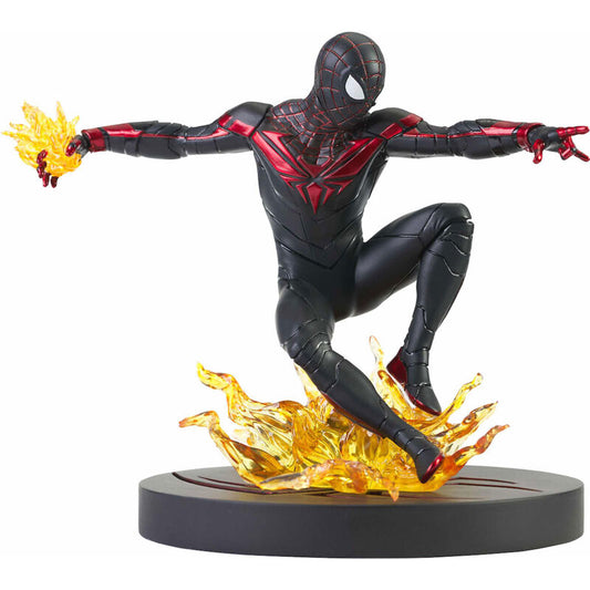 Imagen 1 de Figura Miles Morales Spiderman Ps5 Marvel Gallery Comic 18Cm