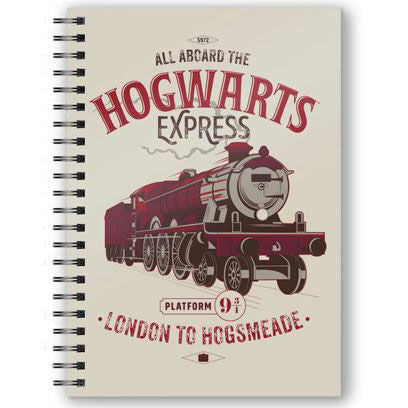Imagen 1 - Cuaderno A5 3D All Aboard The Hogwarts Express Harry Potter