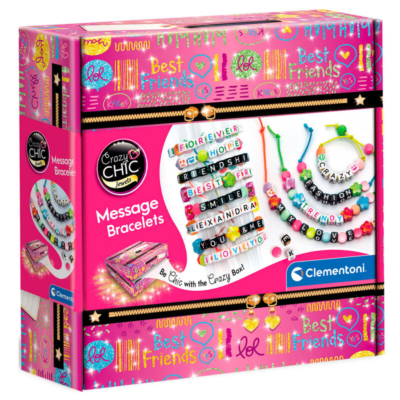 Imagen 1 - Set Creacion Pulseras Con Mensaje Crazy Chic