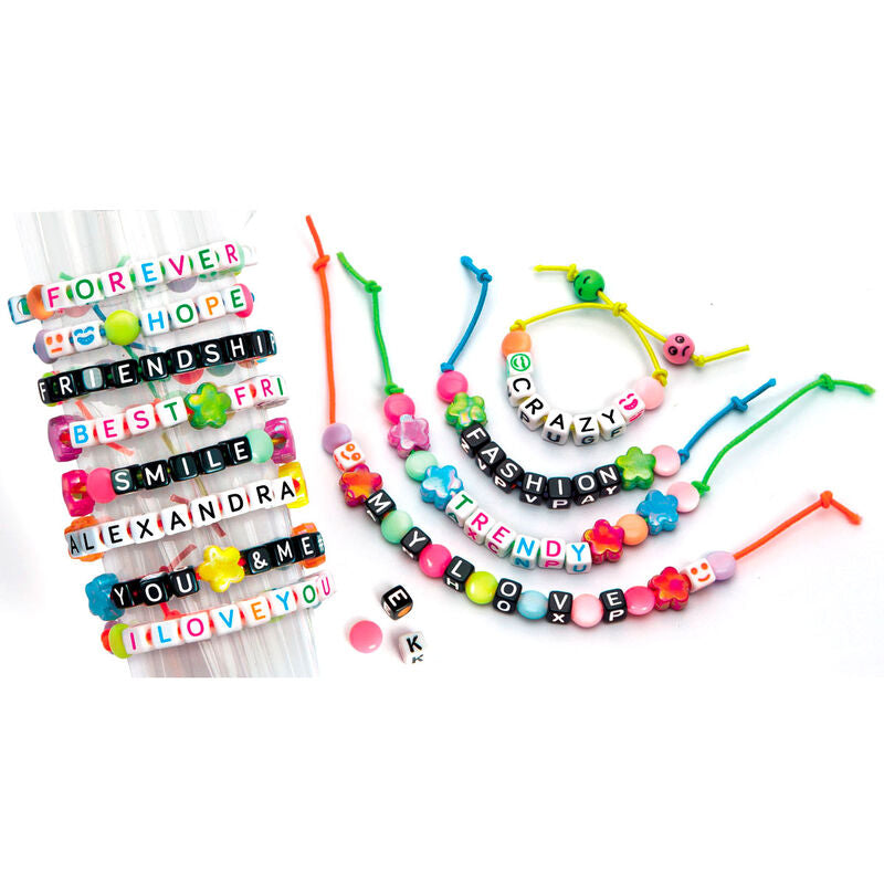 Imagen 2 de Set Creacion Pulseras Con Mensaje Crazy Chic