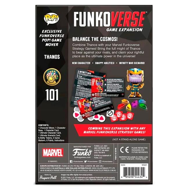 Imagen 2 de Juego Mesa Español Pop Funkoverse Marvel 1Fig