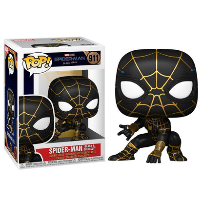 Imagen 1 de Figura Pop Marvel Spiderman No Way Home Spiderman Black & Gold Suit