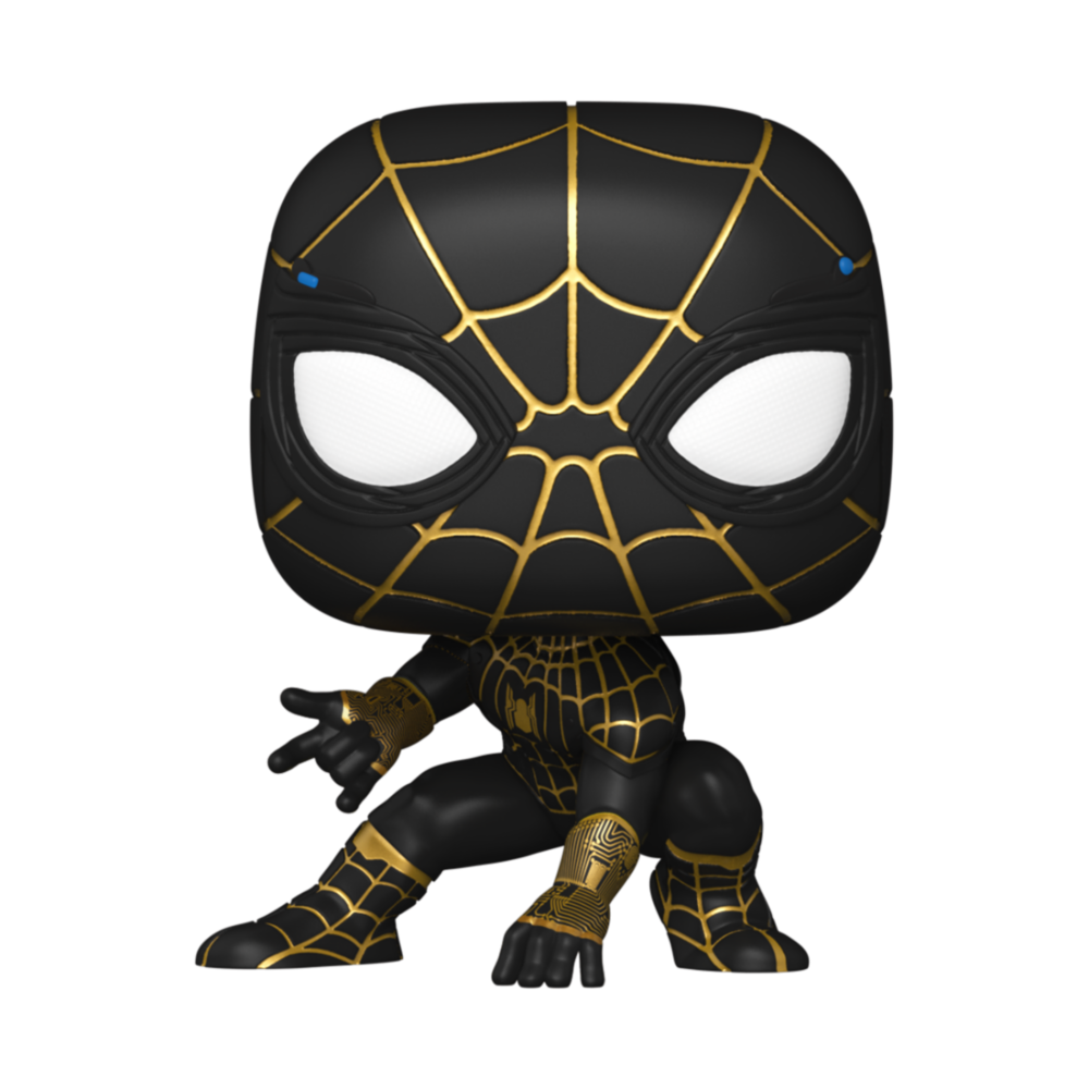 POP-Figur Marvel Spiderman No Way Home Spiderman Schwarz-Gold-Anzug