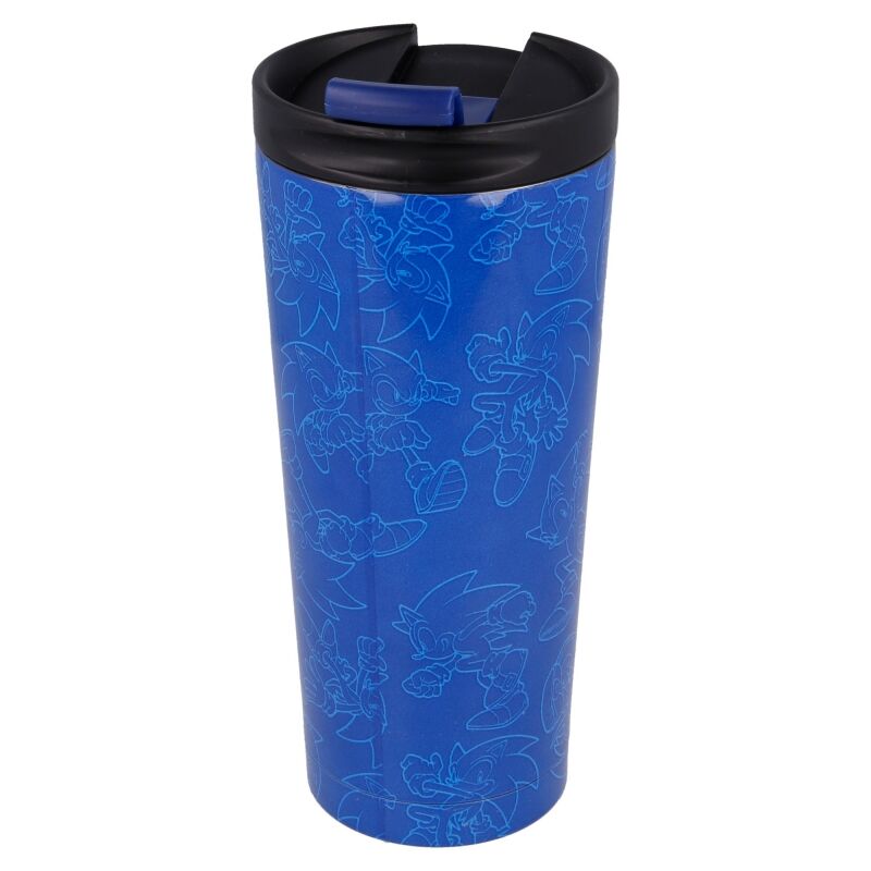 Imagen 2 de Vaso Cafe Acero Inoxidable Sonic The Hedgehog 425Ml