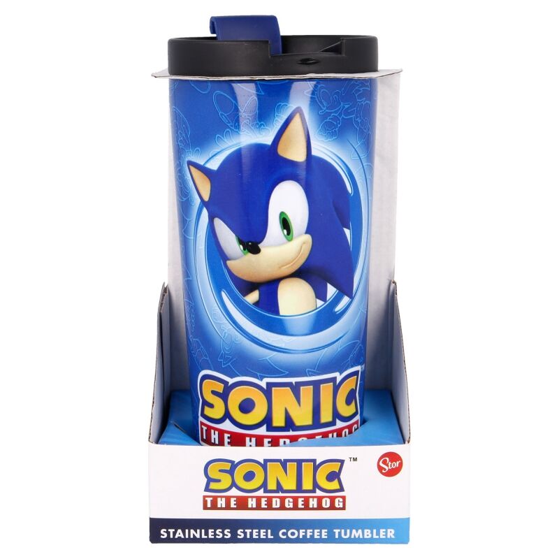 Imagen 4 de Vaso Cafe Acero Inoxidable Sonic The Hedgehog 425Ml